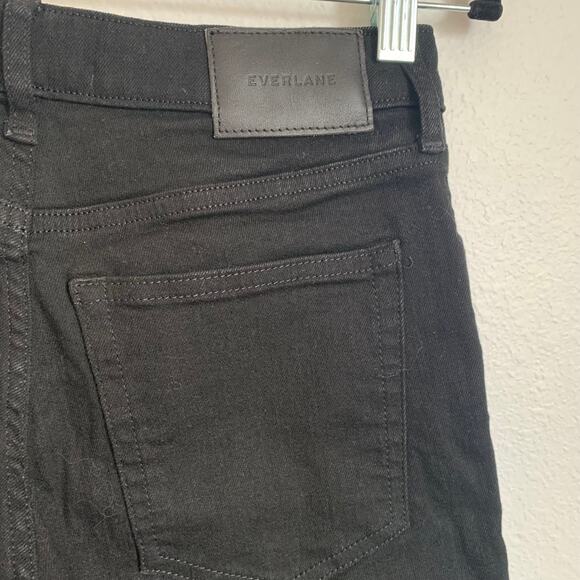 NWT Everlane The Curvy Authentic Stretch High Rise Skinny Jean in Black - Picture 7 of 13
